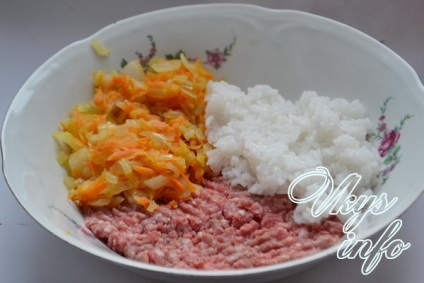Carne tocată și orez rețetă cu fotografie