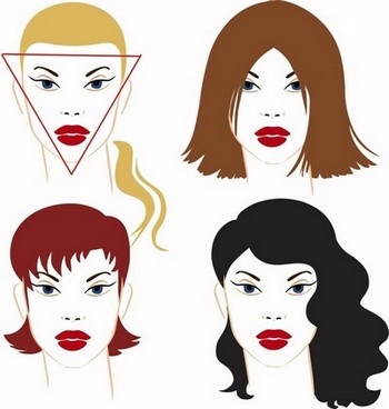 Stiluri de păr inteligente pentru o față triunghiulară sau în formă de diamant