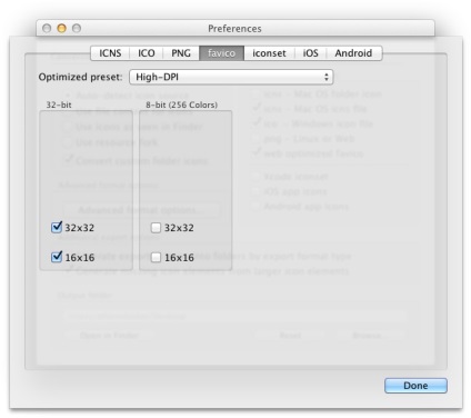 Iconvert icoane pentru os x crearea rapidă a icoanelor de diferite formate