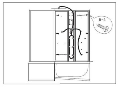 Instrucțiuni pentru asamblarea, instalarea și funcționarea cabinei de duș a mărcii comerciale, a platformei de conținut