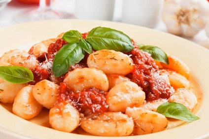 Cartofi gnocchi italieni - rețete de gnocchi și sos de la ei