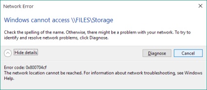 A 0x800704cf hálózati hiba kijavítása az ablakokban