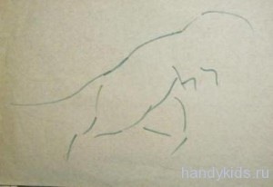 Cum să desenezi un tiranosar în etape