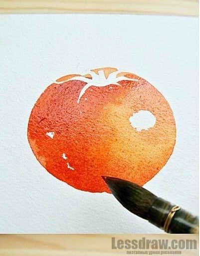 Hogyan rajzoljunk egy paradicsomot akvarelltel, ❤lessdraw❤