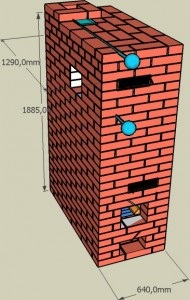 Cum sa faci un cuptor mini din caramida cu desene si video de mana proprie