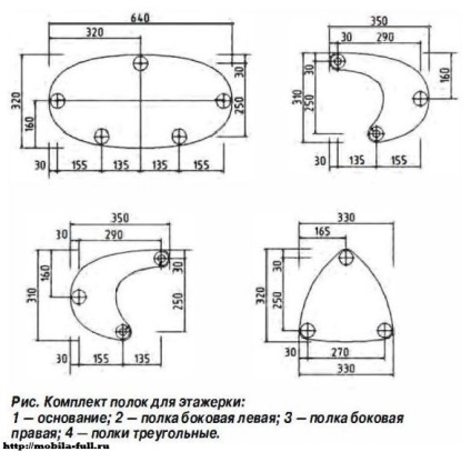 Cum sa faci un raft pentru flori cu mainile tale - scheme, desene, instructiuni