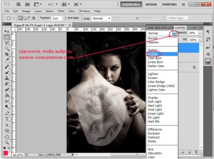 Cum să faci un tatuaj în lecțiile Photoshop în desen și design în Adobe Photoshop