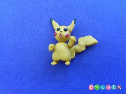 Cum se formează în etape un pikachu Pokemon din plasticină