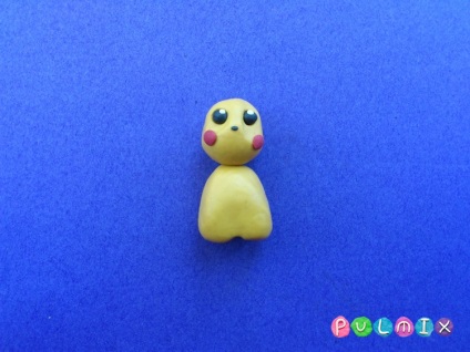 Cum se formează în etape un pikachu Pokemon din plasticină