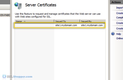 Cum se creează un certificat auto-semnat pentru iis 7 - tehnologii news ssl, certificate SSL