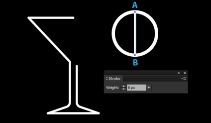 Hogyan készítsünk vektork martini üvegt könnyű permetekkel az Adobe Illustrator - rboomban?