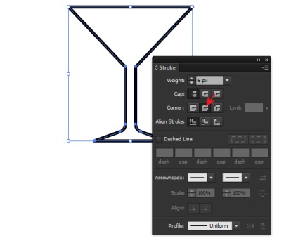 Hogyan készítsünk vektork martini üvegt könnyű permetekkel az Adobe Illustrator - rboomban?