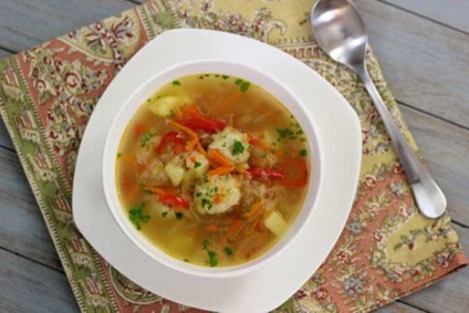 Cum să gătești supa proaspătă, acru - pas cu pas, rețete de grăsime