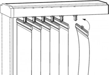 Cornișe pentru jaluzele verticale și caracteristici de funcționare