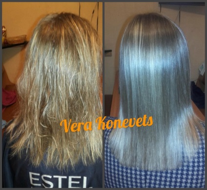 A keratin hajkiegyenesítés vagy a radikális kötet a hitlány gazdájából