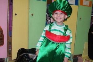 Costum de pepene verde pentru băieți