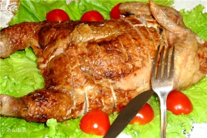 Chicken stuffed (alternativă la felierea cărnii pe o masă festivă) rețetă pas cu pas cu