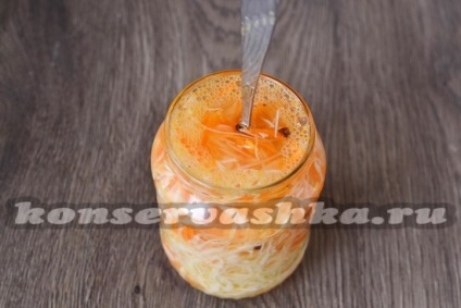 Sauerkraut pentru o zi - o rețetă cu o fotografie