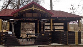 Pavilion de vară din lemn - ddm-build, (495) 995-29-92