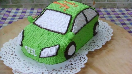 Машина на тортата как да се направи у дома - торта Funny Cars (микрона по регистрация) рецепта
