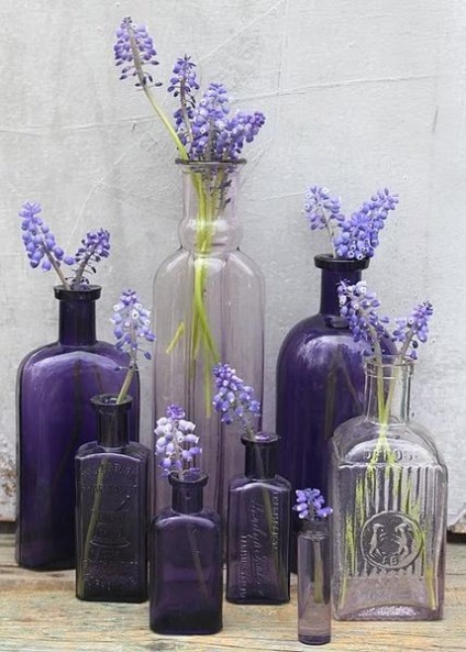 Rengeteg eredeti üveges üveg - kézműves vásár - kézzel készített