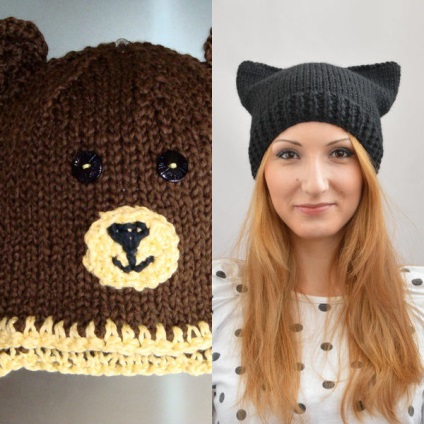 Modă pălării tricotate pentru femei pentru 2017-2018 în fotografia modelului pentru toamnă și iarna