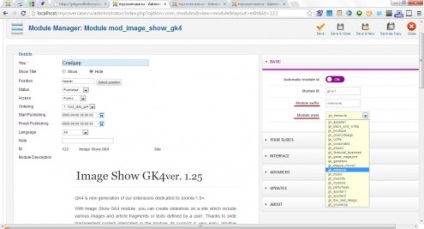 Modulul de știri arată pro gk4, imagine arată gk4, tab-uri gk4, joomla, yakovenko-co