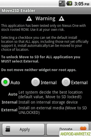 Move2sd enabler - Android Market, Google Play - programe gratuite de download, jocuri, teme, widget-uri