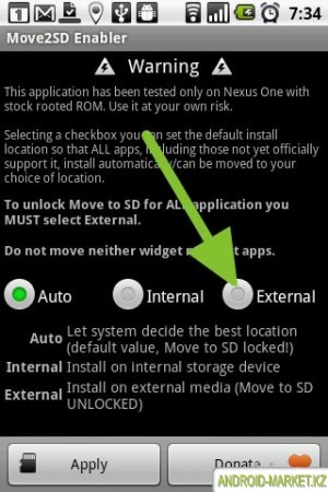 Move2sd enabler - Android Market, Google Play - programe gratuite de download, jocuri, teme, widget-uri