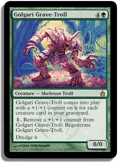 Mtg mormânt troll golgari remorcher de război (dredge), dragă