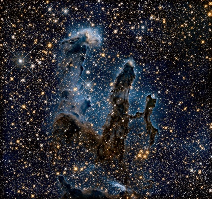O nouă fotografie a pilonilor creației, realizată de Telescopul Hubble