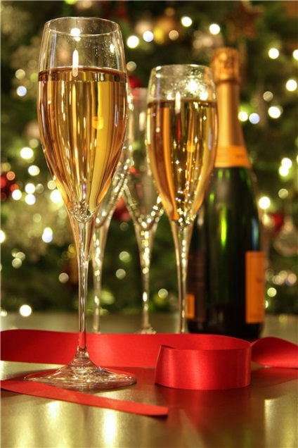 Anunțarea de anul nou de șampanie 1