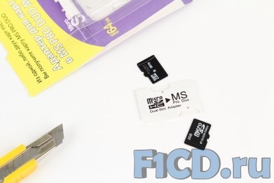 Privire de ansamblu a adaptorului ks-este mecada pentru cardurile microSD în testul de memorie pentru pro duo card tricks