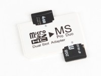 Privire de ansamblu a adaptorului ks-este mecada pentru cardurile microSD în testul de memorie pentru pro duo card tricks