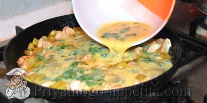 Omelet cu pui