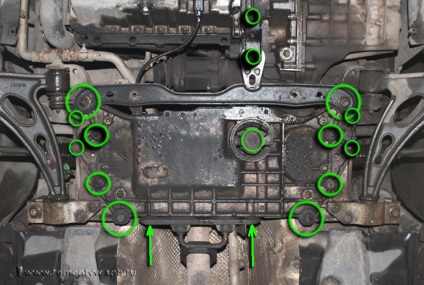 Raportați înlocuirea suportului inferior al motorului - reparați - clubul touran