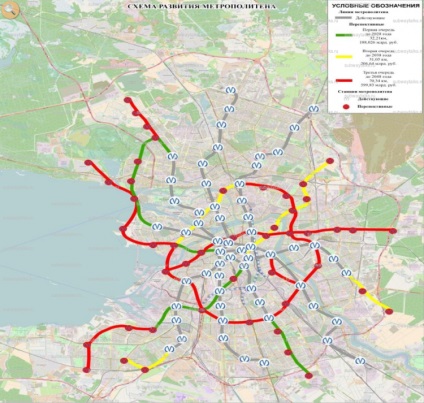Petersburg a primit o nouă schemă de dezvoltare a metroului până în 2038