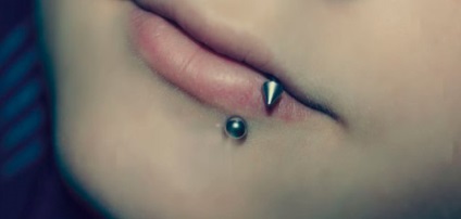 Piercing descrierea mușcăturii de șarpe, decorare și fotografie