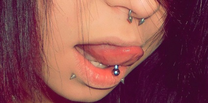 Piercing descrierea mușcăturii de șarpe, decorare și fotografie