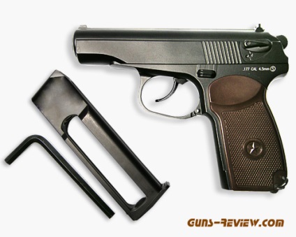 Makarov pistol kwc (co2 model km-44dhn) - recenzii video despre arme și muniții