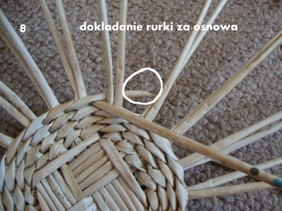 Újságcsövek szövése (újságcsövek szövése, gyümölcstál, mesterkurzus). Újságcsövek szövése