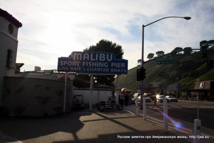 Plaja Malibu din California - notele rusești despre viața americană