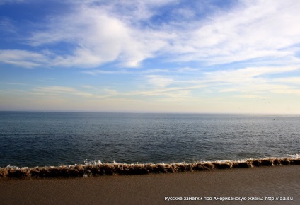 Plaja Malibu din California - notele rusești despre viața americană