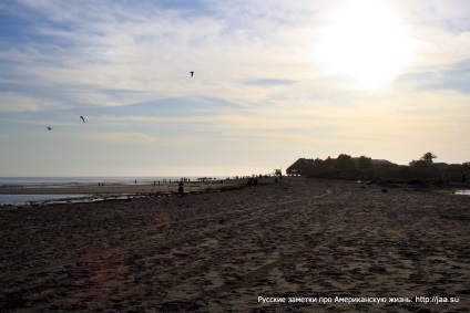 Plaja Malibu din California - notele rusești despre viața americană