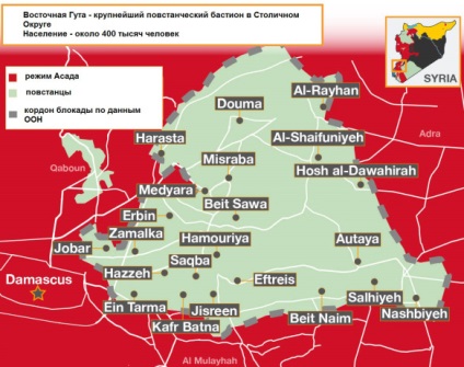 Damaszkusz keleti Guta felkelő külvárosában,