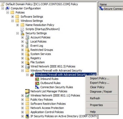 Reguli de securitate a conexiunii bazate pe politica de grup în serverul Windows 2008r2 - Partea 1