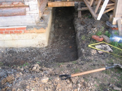 Schelele corecte - nu sunt excavații pregătitoare și drenaj