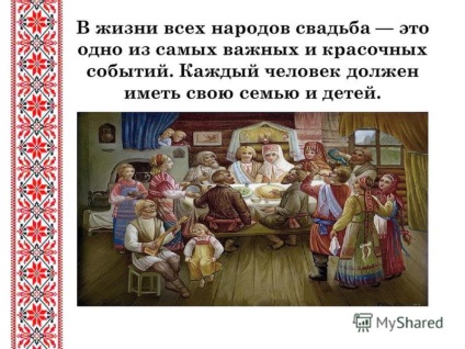 O prezentare pe tema căsătoriei unui păgân slav a fost adesea efectuată în apropierea râurilor, cursurilor și lacurilor