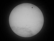 A Vénusz áthaladása a 2012. június 6-án a nap lemezén keresztül