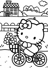 Coloring hello kitty, personaje, eroi, printese, descărcați și imprimați gratuit